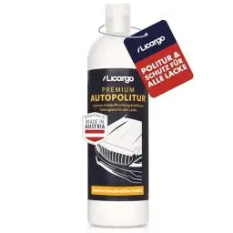 Produktbild: LICARGO Premium Autopolitur mit Langzeit-Schutz (500ml) - intensive Farbauffrischung & Tiefenglanz - Politur Auto für Schwarz, Weiß, Buntlacke, Metalliclacke - Autopolitur Kratzer entfernen