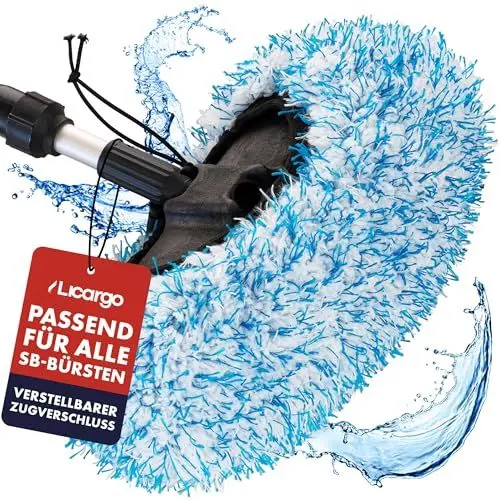 Produktbild: LICARGO® Premium Brush Cover - für eine schonende Wäsche ohne Kratzer - extra weicher & saugfähiger Waschbürstenüberzug - für alle Bürsten Brushcover SB Waschanlage, Bürstenüberzug Waschbox