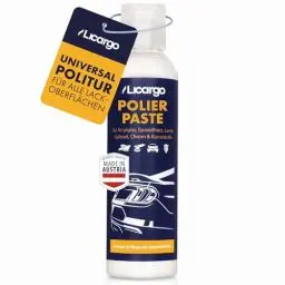 Produktbild: LICARGO Universal Polierpaste (150ml) - Premium Politur für Acrylglas, Epoxidharz, Lack, Gelcoat gfk, Chrom & Kunststoff - Polierpaste Auto entfernt Mikro Kratzer & schützt für spiegelnden Glanz