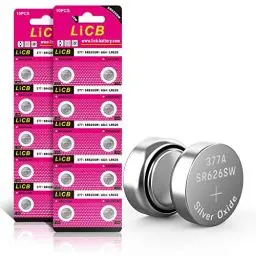 Produktbild: LiCB 20 Stück SR626SW Uhrenbatterie, 377 AG4 Batterien SR 626SW V377 1,5V LR626 Knopfzellen