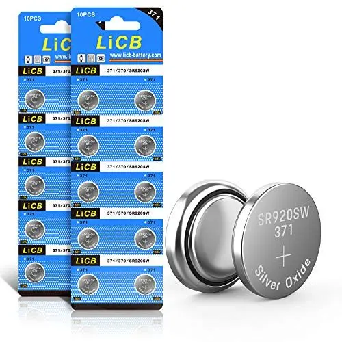 Produktbild: LiCB 20 Stück SR920SW Batterien Uhrenbatterie, 371 V371 AG6 Batterien LR920 SR 920SW 1,5V Knopfzellen