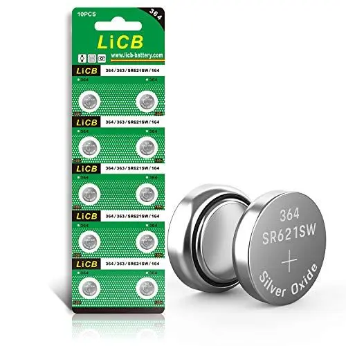 Produktbild: LiCB Knopfzelle SR621SW AG1 364 363 LR621 1,55 V, 10 Stück