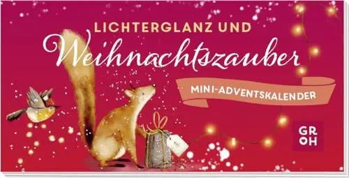 Produktbild: Lichterglanz und Weihnachtszauber: Mini-Adventskalender | Nostalgisch illustrierter, süßer Adventskalender 2024 | Kleines Geschenk oder Mitbringsel für Frau, Freundin oder Kollegin