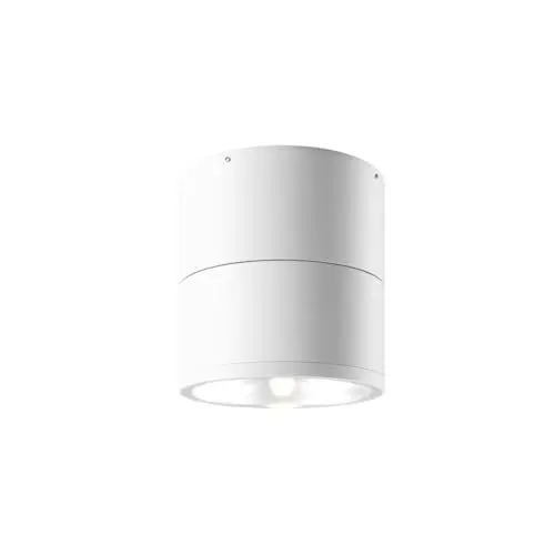 Produktbild: Licht-Erlebnisse LED Außenleuchte Spot Metall Glas verstellbar Ø 10,8 cm IP54 Weiß rund 3000 K warmweiß 1050 lm Modern Outdoor Lampe Strahler Decke Balkon