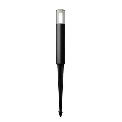 Produktbild: Licht-Erlebnisse Pollerleuchte Erdspieß IP54 blendarm Grau Aluminium Glas robust für G9 Wegeleuchte aussen Stehlampe Garten Outdoor Lampe
