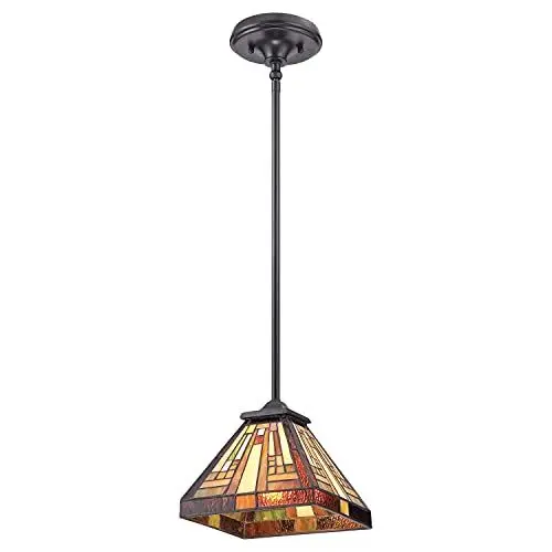 Produktbild: Licht-Erlebnisse Schicke Deckenleuchte ETERNO 7 in Bronze Antik Gold Metall Wohnzimmer Schlafzimmer Flur Tiffany Design Lampe