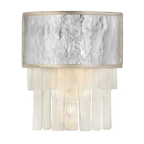 Produktbild: Licht-Erlebnisse Wandleuchte Edelstahl Kristall B: 30,5 cm Up Down blendarm für 2x E14 Wandlampe Flur Schlafzimmer Lampe Wand Wohnzimmerleuchte innen