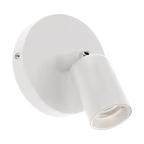 Produktbild: Licht-Erlebnisse Wandspot Metall E27 Ø 98 mm schwenkbar verstellbar schwenkbar Weiß RACHEL Wandlampe Leselampe Bett Sofa Wandleuchte