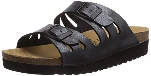 Produktbild: Lico BIOLINE LADY Pantolette Damen Sandale, Schwarz, 41 EU
