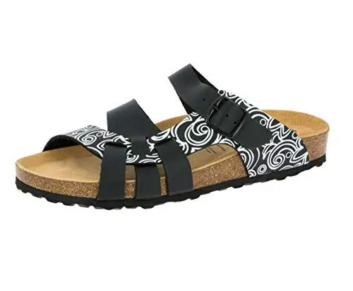 Produktbild: Lico BIOLINE LADY SOFT Damen Pantoletten, Schwarz/ Weiß, 39 EU