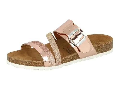 Produktbild: Lico Bioline Fashion Damen Pantoletten, Rosegold, 39 EU