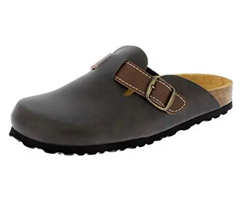 Produktbild: Lico Herren Bioline Clog Style Pantoletten, Braun, 44 EU
