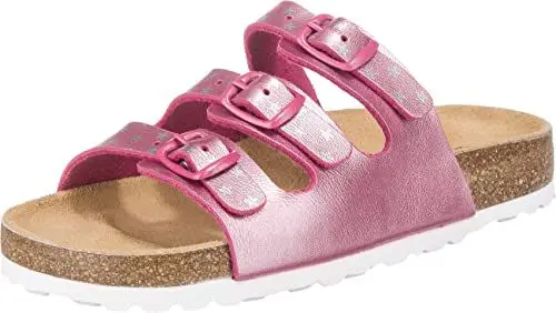 Produktbild: Lico Mädchen Bioline Star Pantoletten, Pink Silber, 33 EU