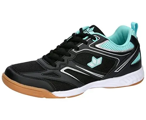 Produktbild: Lico Unisex Airsoft Indoor Hallenturnschuhe, schwarz/türkis/Silber, 40 EU