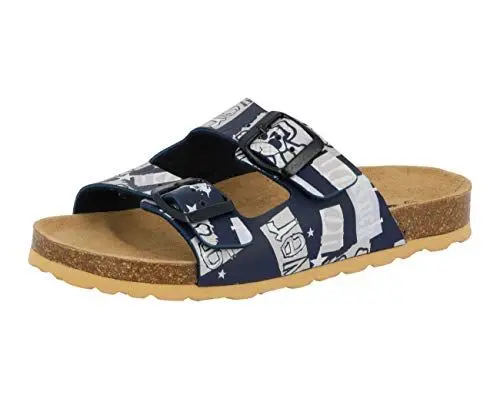 Produktbild: Lico Unisex Kinder BIOLINE ROCKY Pantoletten, Marine/ Grau, 37 EU