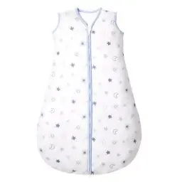 Produktbild: Lictin Baby Schlafsack 2.5 TOG Baumwolle Winterschlafsack Baby Warm Schlafsack Baby Weich Baby Schlafsack Neugeboren Schlafsack Winter Baby Sterne und der Mond 75CM Geeignet für 6-12 Monate