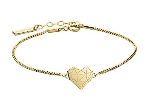 Produktbild: Liebeskind Berlin Damen Armband Herz Edelstahl Silber 20 cm (gold)