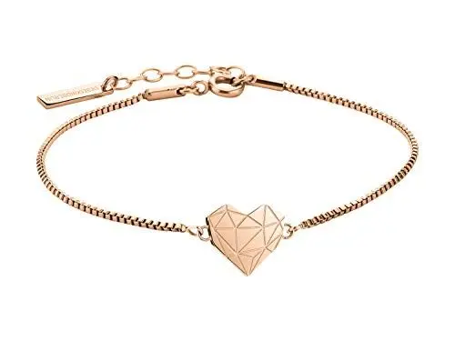 Produktbild: Liebeskind Berlin Damen Armband Herz Edelstahl Silber 20 cm (roségold)