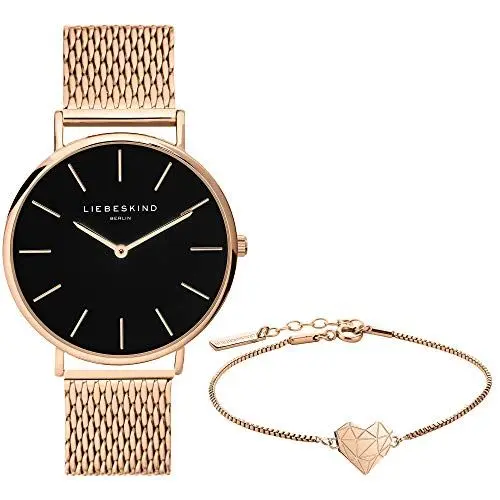 Produktbild: Liebeskind Berlin Set aus Armbanduhr und Armband LS-0090-MQB IP roségold