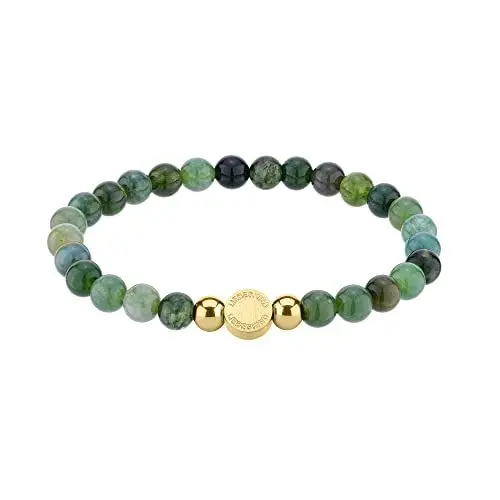 Produktbild: Liebeskind Berlin Beads-Armband LJ-0956-B-17 Moosachat & Edelstahl IP gold