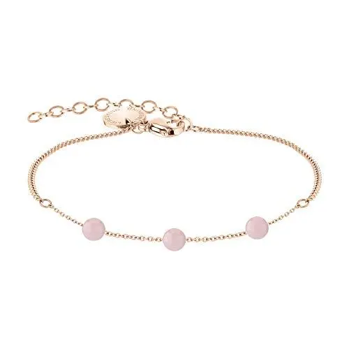 Produktbild: Liebeskind Berlin Armband aus Edelstahl mit Rosenquarz IP Roségold LJ-0560-B-20
