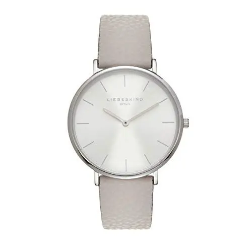 Produktbild: Liebeskind Berlin Damen Analog Quarz Uhr mit Leder Armband LT-0255-LQ, Grau