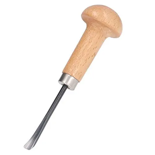 Produktbild: LiebeWH Holzmeißel Schnitzmeißel Gerader Meißel für Holzbearbeitung mit Buchenholzgriff zum Holzschnitzen Schaufeln Holzöffnung