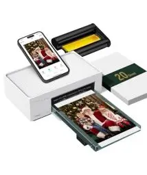 Produktbild: Liene Fotodrucker Smartphone, 10X15 mit 20 Fotopapiers/Patrone, WiFi Handy Fotodrucker für iPhone/Android/PC, 300DPI Farbsublimation Sofortbilddrucker, Photo Printer Portable für Zuhause