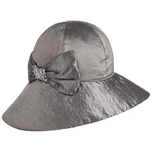 Produktbild: LIERYS Lavinia Schlapphut mit Schleife - Einfarbiger Hut - Eleganter Damenhut mit Schleife - Made in Italy - Frühjahr/Sommer grau One Size