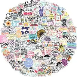 Produktbild: LIFEBE 100 Stück inspirierende Zitate-Aufkleber,schöne ansprechende Motivationsaufkleber für Jugendliche und Erwachsene,wasserdichte Vinyl Aufkleber für Laptop,Wasserflaschen,Scrapbooking,Mappen