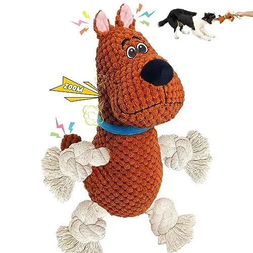 Produktbild: Lifefav Hundespielzeug - Plüschspielzeug für Langeweile für Mittelgroße und Große Hunde, Lustiges Quietschendes Interaktives Spielzeug Mit Knisterpapier