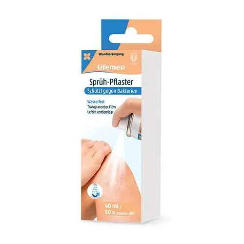 Produktbild: Lifemed - Sprüh-Pflaster 40 ml - Schützt Wunden Mit Einem Transparenten Film (1 Stück)