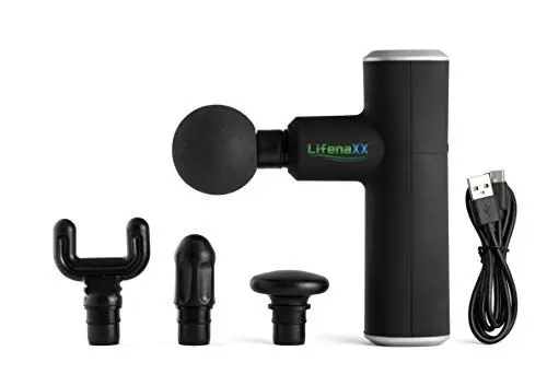 Produktbild: Lifenaxx Mini-Massagegerät LX-025 – Kabellose Massagepistole für Sport & Fitness, 4 Stufen bis 2800 U/min, lindert Muskelkater, lockert Faszien, verbessert Mobilität & Durchblutung