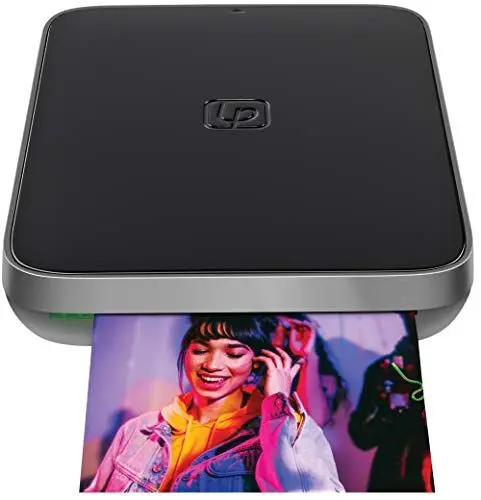 Produktbild: Lifeprint 3x4.5 Tragbarer Foto- und Videodrucker für iOS- und Android-Geräte. Erwecken Sie Ihre Fotos mit Augmented Reality zum Leben - Schwarz