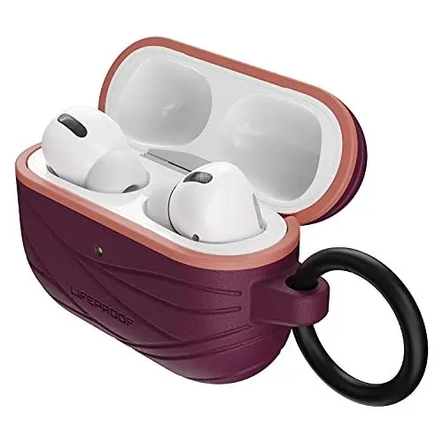 Produktbild: LifeProof Kopfhörer Hülle für AirPods Pro, stoßfeste, sturzsichere, dünne, kratz- und abriebfeste Schutzhülle für Apple Watch, inklusive Karabiner, nachhaltig hergestellt, Dunkelviolett