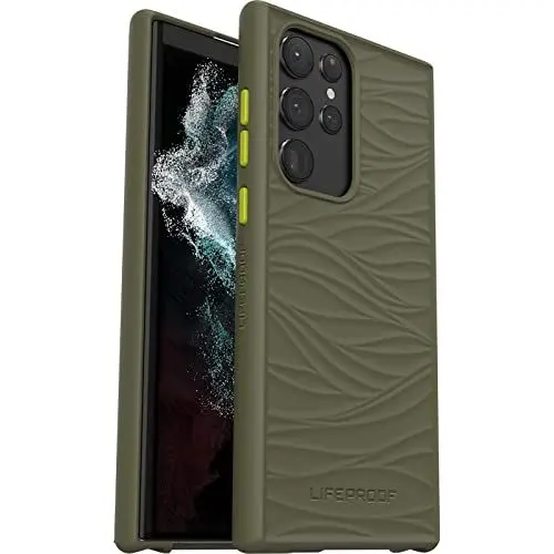 Produktbild: LifeProof Wake Hülle für Samsung Galaxy S22 Ultra, stoßfest, Sturzschutz bis 2 Meter, schlanke schützende Hülle, Nachhaltig hergestellt aus recyceltem Ozeanplastik, Grün