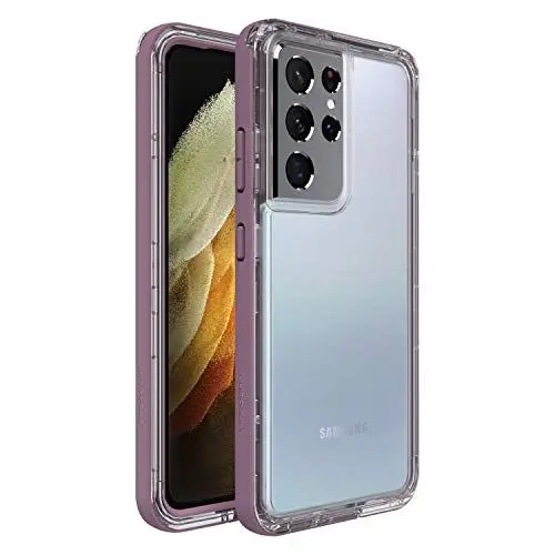 Produktbild: LifeProof für Samsung Galaxy S21 Ultra 5G, Schlanke, sturzgeschützte, schmutzabweisende und schneesichere Schutzhülle, Next Serie, Transparent/Lila
