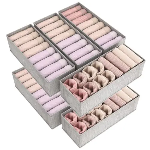 Produktbild: Lifewit 8er Set HEMNES Doppelorganizer für Kommode, Wickeltisch, Kleiderschrank Organizer, Schubladen, Ordnungssystem für Wickelutensilien, Kinderkleidung, Socken, BH, Unterwäsche