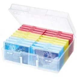 Produktbild: Lifewit Aufbewahrungsbox, 4x6 10x15cm 4R, Foto-Organizer, 18 innere Bildbehälter, mehrfarbige Boxen, Samenaufbewahrung, Basteln, f. Karten, Bilder, Briefmarken, Bürobedarf, m. 1 Blatt Etikettensticker