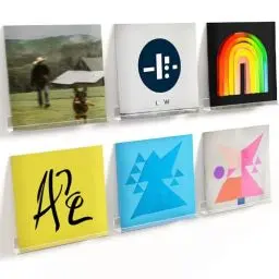 Produktbild: Lifewit Hängeregale für Schallplatten, 10 Pack 30.5CM Vinyl Halter Klar Wandregal Wandhalterung Raumdeko für Buch/Foto/Bild/Makeup im Schlafzimmer, Wohnzimmer, Bad, Kommode, kinderzimmer