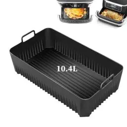 Produktbild: Lifhety Ninja Heißluftfritteuse Zubehör für AF500EU / Cosori 10L, Silikonform Airfryer Zubehör für Max Ninja Foodi Flexdrawer 10,4L Heißluftfritteuse AF500DE (1PCS)