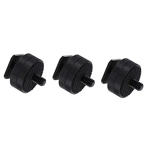 Produktbild: LIFKICH 3Stücke Hot Shoe Schraubenadapter Lagiger Blitzadapter für DSLR LED Monitor Zubehör für Fotografen Videografen