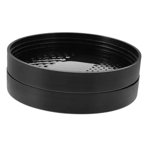 Produktbild: LIFKICH Entsafterbecher Ersatzdeckel Für Mixer 2 Stück Entsafter Becherdeckel Kompatibel Mit Verschiedenen Modellen Langlebig Und Ideal Für Den Täglichen Gebrauch Schwarz Ersatzbecher Für Den Becher
