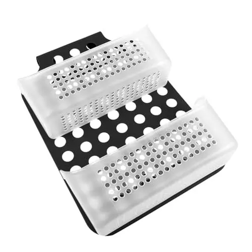 Produktbild: LIFKICH Hängender Badezimmer Organizer Mit Doppellagigem Design Wasserdichtem Material Vielseitigen Haken Und Einfacher Installation Für Handtücher Badaccessoires Und Duschspielzeug