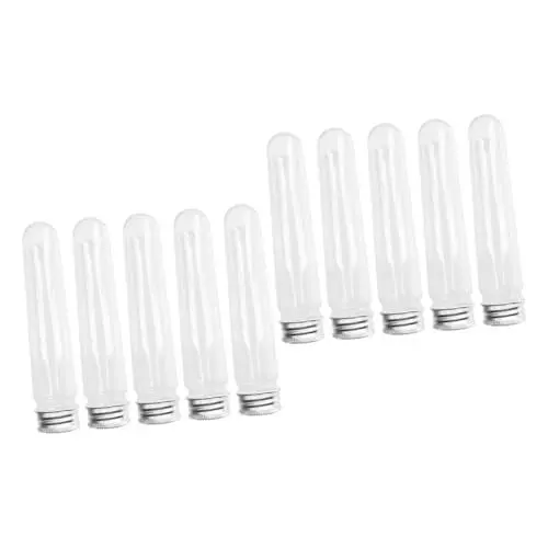 Produktbild: LIFKOME 10 STK Schnürsenkel-aufbewahrung Röhre Kleiner Durchsichtiger Behälter Versiegeltes Schnürsenkelglas Aufbewahrungsröhrchen Für Schnürsenkel Reise-schnürsenkel-Organizer Plastik