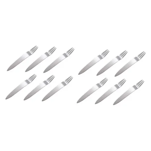 Produktbild: LIFKOME 12 Stück Luxus-menügabeln Aus Edelstahl Glattes Design Für Formelle Anlässe