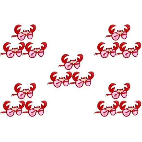 Produktbild: LIFKOME 15 Stk Krabbengläser kinder ferngläser kinderferngläser witzige Maskerade Dekorationen - Kostümpartybrille Brille für Foto-Requisiten Plastik rot