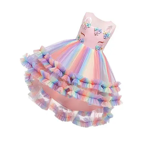 Produktbild: LIFKOME 1Stk Ballettröckchen Mädchen-Tutu-Kleid Kleid mit Pailletten Mädchenkostüm Paillettenkleid für Mädchen Mädchen-Outfit kinderkleider kinderkleidung Kinderrock Mädchenkleid Rosa