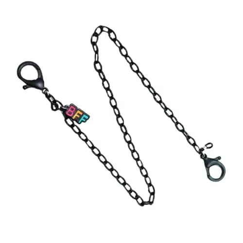 Produktbild: LIFKOME 1Stk Brillen kette Masken kette Maskenband Anti-Verlust-Maskenhalter Brillenkette Maskenanschluss Gesichtshalterband kreatives Brillenseil festes Werkzeug Maskenseil Acryl Black