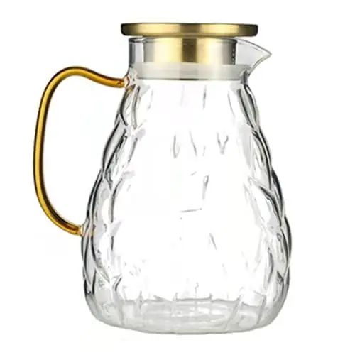 Produktbild: LIFKOME Haushalts-kaltwasserkrug Aus Hitzebeständigem Praktischer Saftbehälter Transparenter Wasserkrug Mit Deckel Für Kalte Getränke